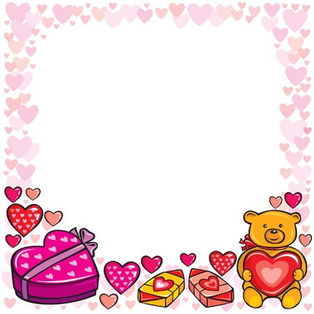 Valentines Day Frameのイラスト素材