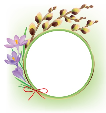 Spring composition. Contains transparent objects.のイラスト素材