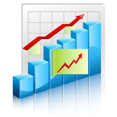 Growing chartsのイラスト素材
