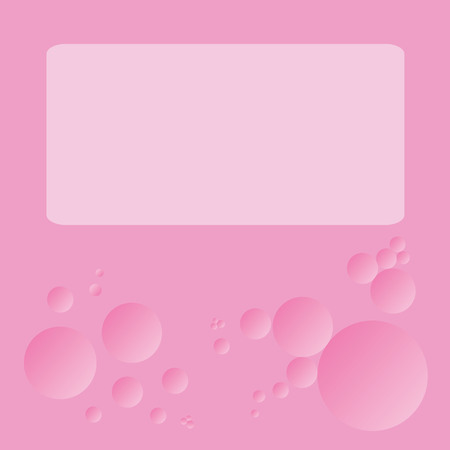 Blank note with pink bubble background, presentation work sheet, format formのイラスト素材