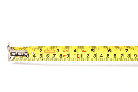 the Measurement ruler on white background