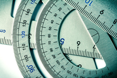 close up a part of  the silver precision measurement toolの写真素材