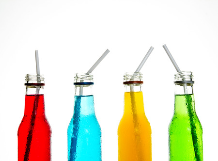 close up  the cool colorful drinkの写真素材