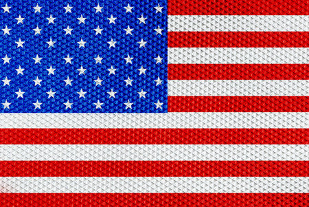 the American flag with elegant pattern material texture backgroundの写真素材