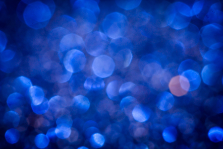 the  Abstract blur  blue bokeh lighting from glitter textureの写真素材