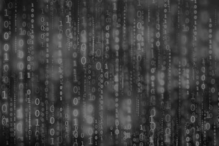  digital binary code matrix backgroundの写真素材