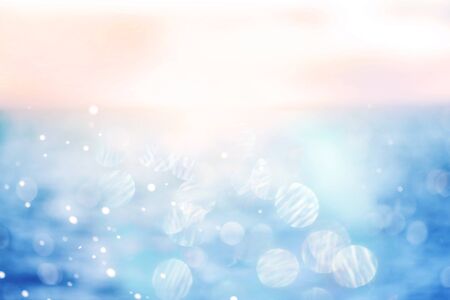 Blur beautiful shiny sparkling  tropical blue sea beach , fresh summer background .の写真素材