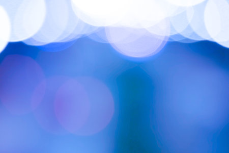 bokeh  lights at night in the city by editedの写真素材