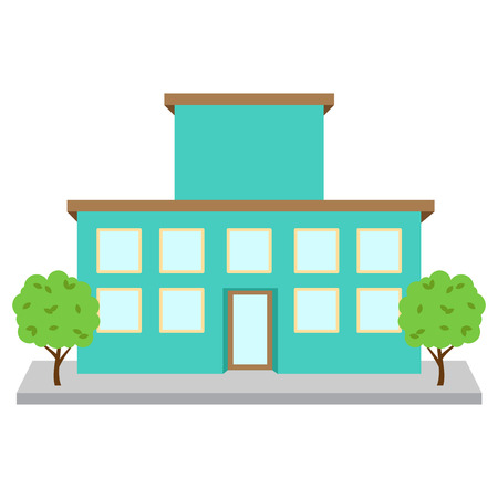 Bright and Colorful Vector Hospital or Medical Facilityのイラスト素材