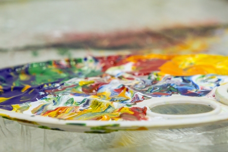 palette of colorsの写真素材