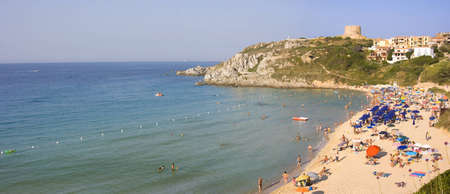 The Beach of St. Teresa in Summer - North Sardinia, Italyの写真素材