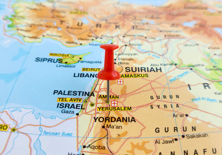 View of Amman, is the capital and the largest city of Jordan, and the country's economic, political,...