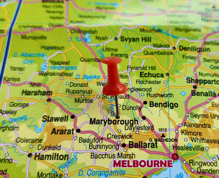 View of Maryborough, is a city in the Fraser Coast Region, Queensland, Australia, on a geographical...