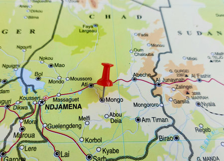 View of Mongo, is a city and sub-prefecture in Chad, the capital of the region of Guera, on a...