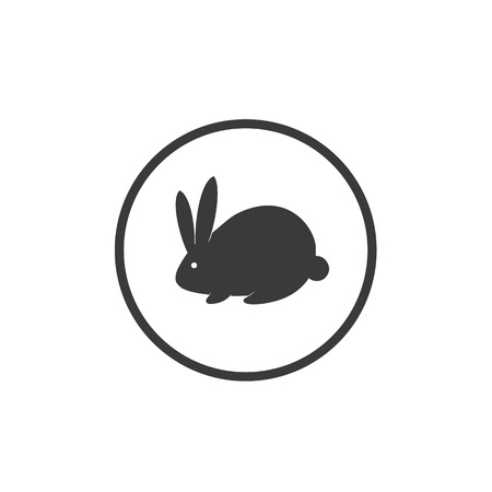 Rabbit sign iconのイラスト素材