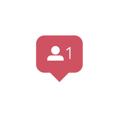 New Follower icon for social media