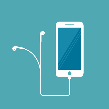 Smartphone phone icon on white backgroundのイラスト素材