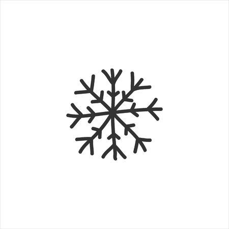 Snowflake. Vector illustration of snowflakes. Stock Vector Graphics.のイラスト素材