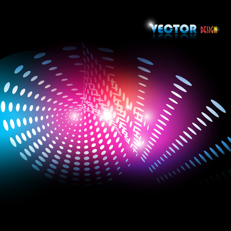 Colorful background on blackのイラスト素材