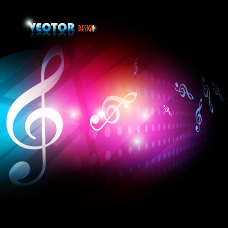 music abstract background design illustrationのイラスト素材