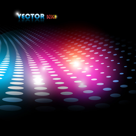 Colorful background on blackのイラスト素材