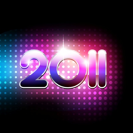  new year 2011 beautiful design のイラスト素材