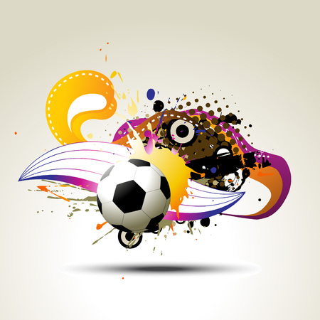 football  artistic design illustrationのイラスト素材