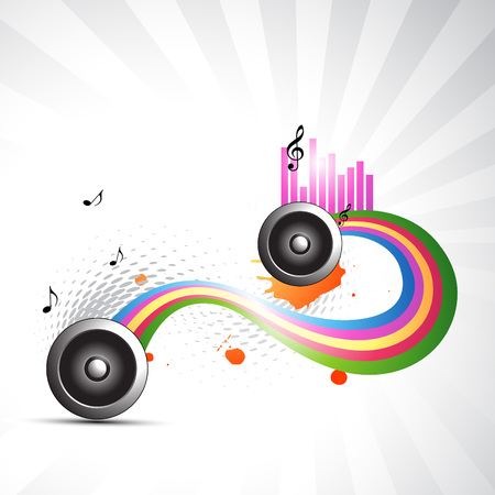   music abstract background design illustrationのイラスト素材