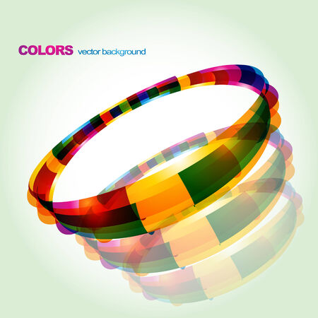 abstract colorful circlular eps10 designのイラスト素材