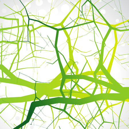 vector green abstract stem designのイラスト素材