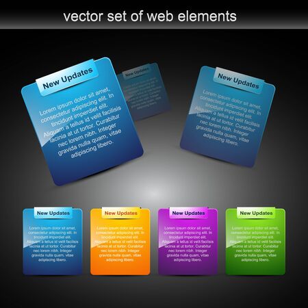 website elements design elements labelのイラスト素材