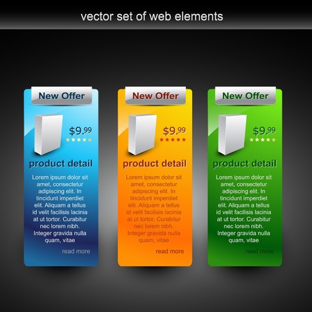web elements for sale of the productのイラスト素材