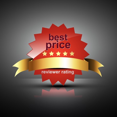 best price label in red colorのイラスト素材