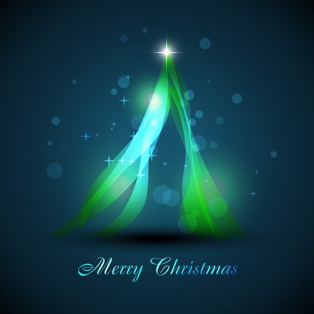 beautiful artistic christmas treeのイラスト素材