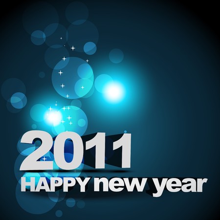 new year glowing designのイラスト素材