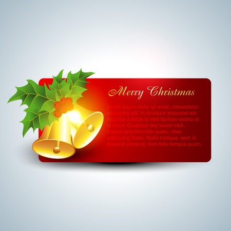 beautiful glowing christmas bellのイラスト素材