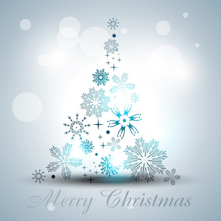 artistic christmas tree designn illustrationのイラスト素材