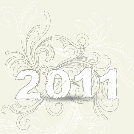 vector artistic new year design illustrationのイラスト素材