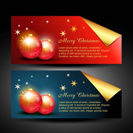 vector stylish christmas balls designのイラスト素材