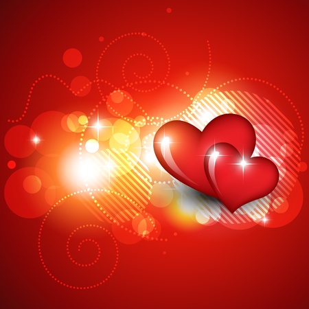 beautiful red heard design backgroundのイラスト素材