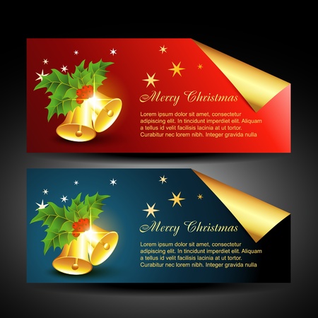 stylish christmas labels design illustrationのイラスト素材