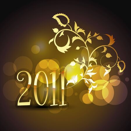 new year golden illustration designのイラスト素材