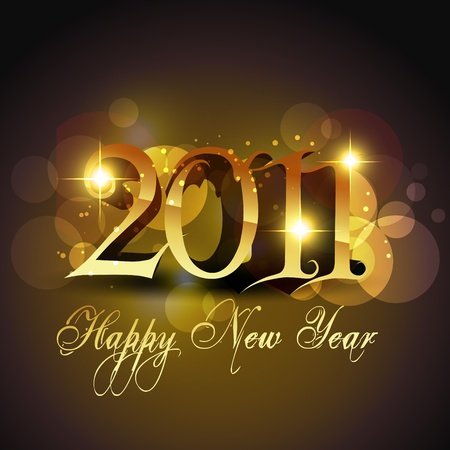new year stylish golden template designのイラスト素材