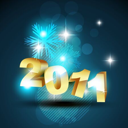 new year golden artistic illustrationのイラスト素材