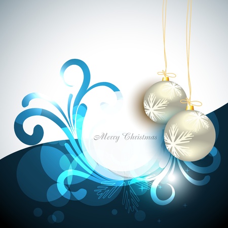 christmas balls on artistic backgroundのイラスト素材
