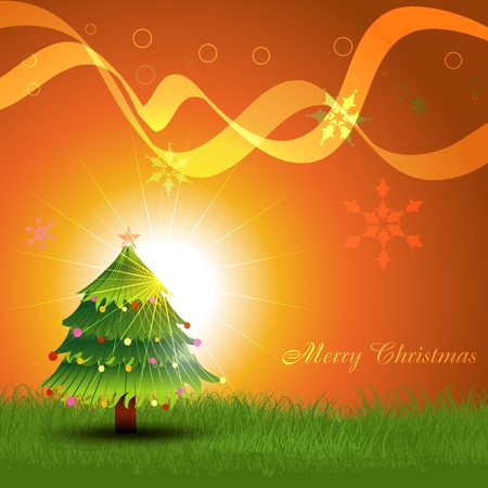 christmas tree stylish artistic designのイラスト素材