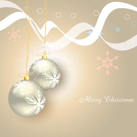christmas balls on artistic backgroundのイラスト素材