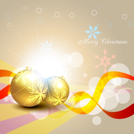 christmas balls on artistic backgroundのイラスト素材