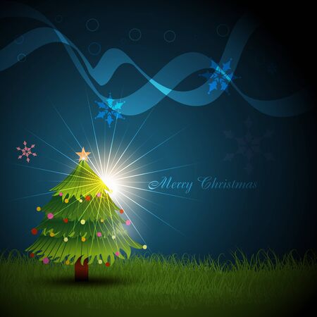christmas tree stylish artistic designのイラスト素材