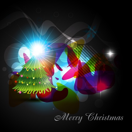 christmas tree stylish artistic designのイラスト素材